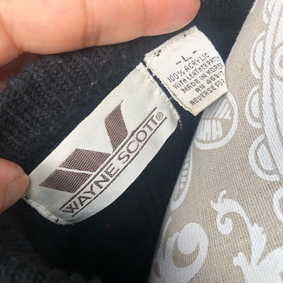 Vintage Wayne Scott sweater Sz Large - Picture 4 of 6